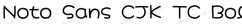 Noto Sans CJK TC Bol字体转换